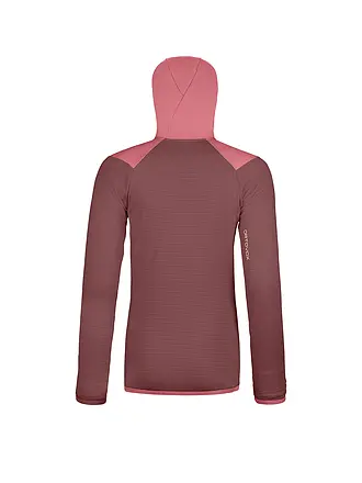 ORTOVOX | Chaqueta polar de mujer Fleece Grid Hoodie | koralle